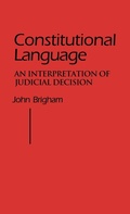 Cover: Constitutional Language - Praeger Publishers Inc