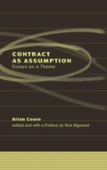Cover: Contract as Assumption - Hart Publishing