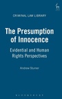 Cover: The Presumption of Innocence - Hart Publishing