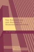 Cover: The Foundations and Anatomy of Shareholder Activism - Hart Publishing