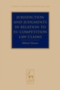 Cover: Jurisdiction and Judgments in Relation to EU Competition Law Claims - Hart Publishing
