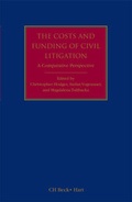 Cover: The Costs and Funding of Civil Litigation - Beck/Hart Publishing