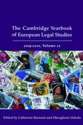 Cover: Cambridge Yearbook of European Legal Studies: v. 12 - Hart Publishing