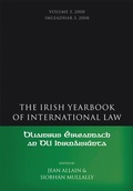 Cover: The Irish Yearbook of International Law, Volume 3, 2008 - Hart Publishing