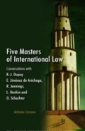Cover: Five Masters of International Law - Hart Publishing