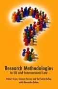 Cover: Research Methodologies in EU and International Law - Hart Publishing