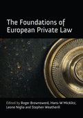 Cover: The Foundations of European Private Law - Hart Publishing