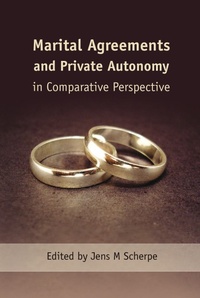 Enlarge image Cover: Marital Agreements and Private Autonomy in Comparative Perspective - Hart Publishing