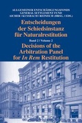 Cover: Decisions of the Arbitration Panel for In Rem Restitution, Volume 2 - Hart/Vienna Publishing