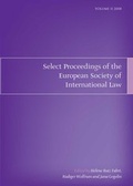 Cover: Select Proceedings of the European Society of International Law, Volume 2, 2008 - Hart Publishing