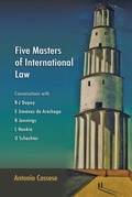 Cover: Five Masters of International Law - Hart Publishing