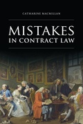 Cover: Mistakes in Contract Law - Hart Publishing