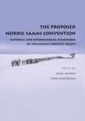 Cover: The Proposed Nordic Saami Convention - Hart Publishing