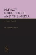 Cover: Privacy Injunctions and the Media - Hart Publishing