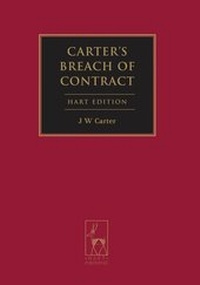 Abbildung von: Carter's Breach of Contract - Hart Publishing