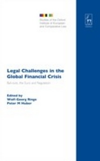 Abbildung von: Legal Challenges in the Global Financial Crisis - Hart Publishing