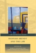 Cover: Hannah Arendt and the Law - Hart Publishing