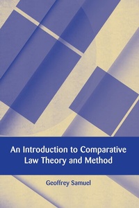 Enlarge image Cover: An Introduction to Comparative Law Theory and Method - Hart Publishing