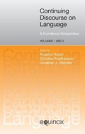 Cover: Continuing Discourse on Language - Equinox Publishing Ltd