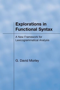Abbildung von: Explorations in Functional Syntax - Equinox Publishing Ltd