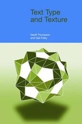 Cover: Text Type and Texture - Equinox Publishing Ltd