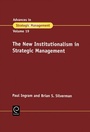Cover: The New Institutionalism in Strategic Management - Emerald Publishing Limited