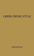 Cover: Greek Prose Style - Praeger Publishers Inc