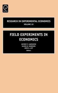 Enlarge image Cover: Field Experiments in Economics - Emerald Publishing Limited