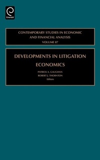 Enlarge image Cover: Developments in Litigation Economics - Emerald Publishing Limited