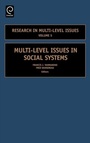 Cover: Multi-Level Issues in Social Systems - Emerald Publishing Limited