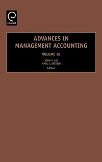 Enlarge image Cover: Advances in Management Accounting - Emerald Publishing Limited