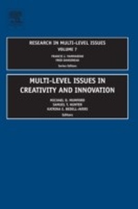 Enlarge image Cover: Multi Level Issues in Creativity and Innovation - Emerald Publishing Limited