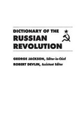 Cover: Dictionary of the Russian Revolution - Greenwood Press