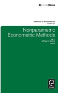 Cover: Nonparametric Econometric Methods - Emerald Group Publishing Limited