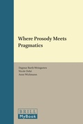Cover: Where Prosody Meets Pragmatics - Emerald Group Publishing Limited