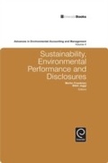Cover: Sustainability, Environmental Performance and Disclosures - Emerald Publishing Limited