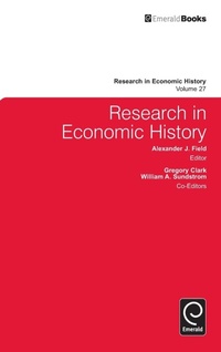 Enlarge image Cover: Research in Economic History - Emerald Group Publishing Limited