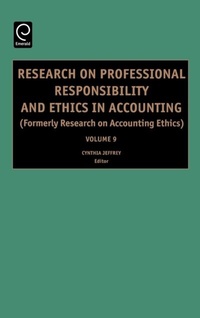 Enlarge image Cover: Research on Professional Responsibility and Ethics in Accounting - Emerald Publishing Limited