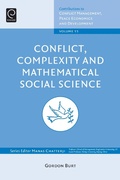 Cover: Conflict, Complexity and Mathematical Social Science - Emerald Publishing Limited