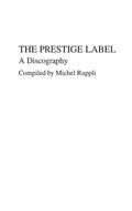 Cover: The Prestige Label - Greenwood Press