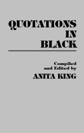 Cover: Quotations in Black - Greenwood Press