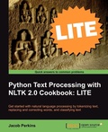 Cover: Python Text Processing with NLTK 2.0 Cookbook - Packt Publishing