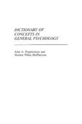 Cover: Dictionary of Concepts in General Psychology - Greenwood Press