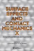 Cover: Surface Effects and Contact Mechanics: X - WIT Press