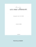 Cover: Louis Spohr's Autobiography. (2 Vols in 1 Book. Facsimile of 1865 Copyright Edition). - Travis and Emery Music Bookshop