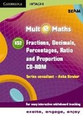 Cover: Mult-e-Maths KS2 Fractions, Decimals, Percentages, Ratio and Proportion CD-ROM - Cambridge-Hitachi