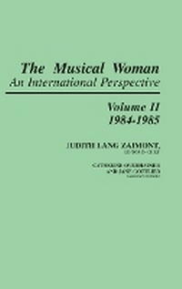 Enlarge image Cover: The Musical Woman - Greenwood Press