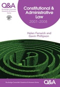 Cover: Q&A Constitutional & Administrative Law 2007-2008 - Routledge Cavendish