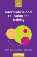 Cover: Interprofessional Education and Training - Policy Press