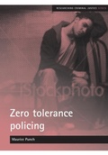 Cover: Zero tolerance policing - Policy Press